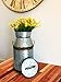 Barnyard Designs Large Rustic Galvanized Tin Milk Can, Jug | Vintage Rusty Distressed Farmhouse Vase, Country Primitive Home Decor, 14.5