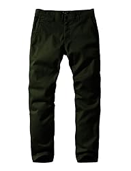 Match Mens Slim-Tapered Flat-Front Casual Pants
