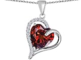 Star K Heart Shape 12mm Simulated Garnet Double