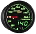 MaxTow Double Vision 260 F Transmission Temperature Gauge Kit - Includes Electronic Sensor - Black Gauge Face - Green LED Illuminated Dial - Analog & Digital Readouts - for Trucks - 2-1/16" 52mm primary