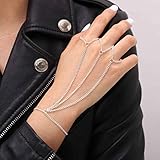 Obmyec Vintage Finger Ring Bracelet Hand Harness