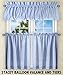 Ellis Curtain Stacey Sheer 56-by-45 Tailored Tier Pair Curtains, Slate