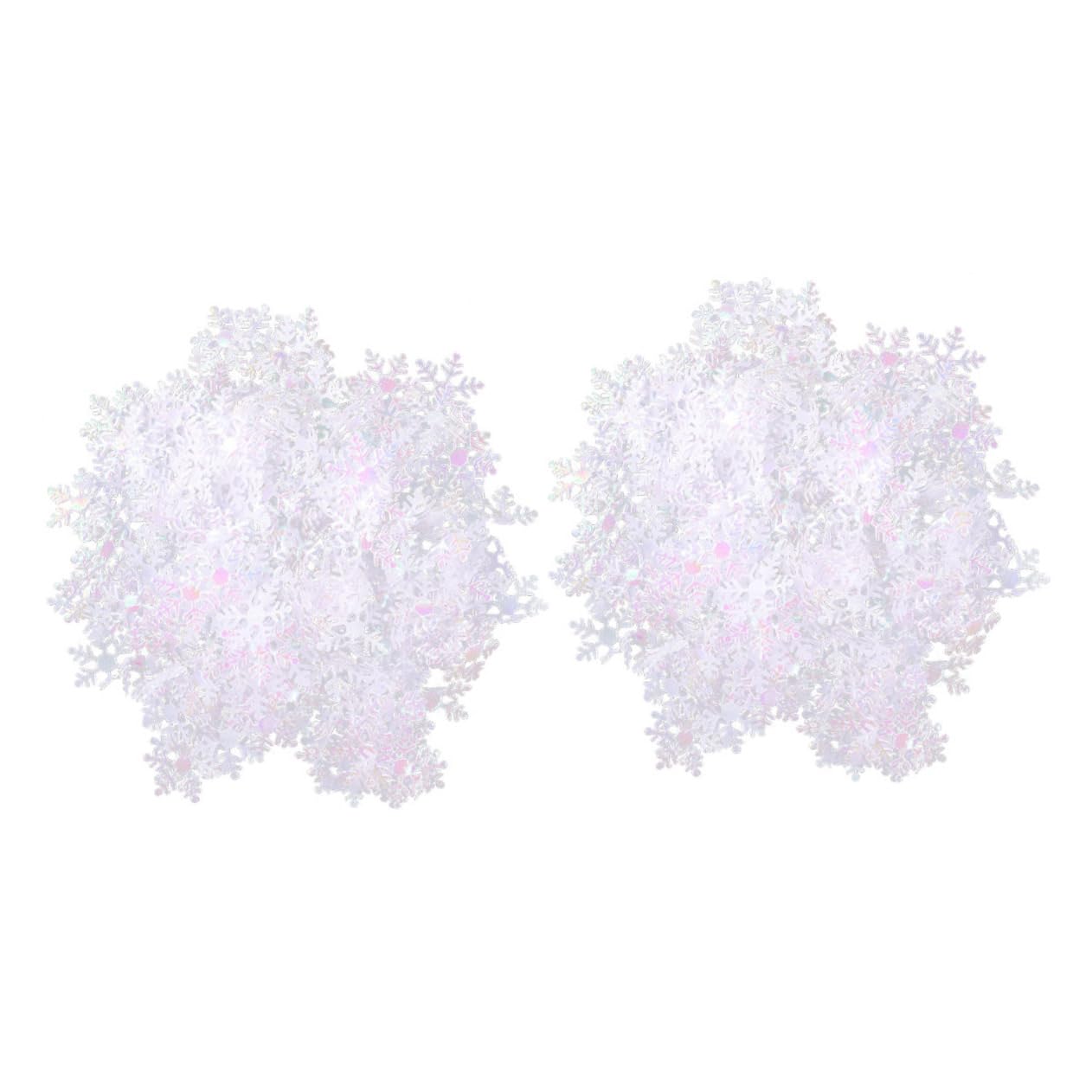 ABOOFAN Snowflake Sequins Christmas Confetti Card Making Scrapbooking Sewing Wedding Supply