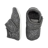 Eco Kids Wool-Soft Leather Sole Unisex Boy Girl Slippers Booties First Shoes -9 Colors- Baby-Toddler