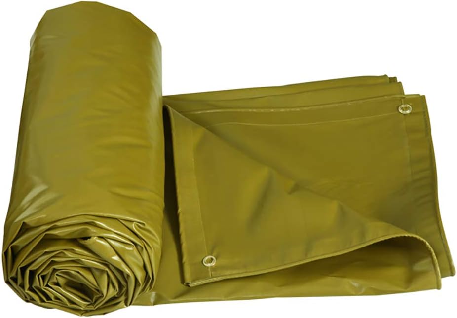 GLP Rainproof Cloth Waterproof Sunscreen Tarpaulin Thickening Outdoor Crepe Folding Fish Pond Canvas Pvc Sunshade Poncho (520 g ± 20g / M² Thickness 0.5mm ± 0.2mm)