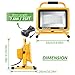 Ustellar 10000LM 100W LED Work Light, Waterproof, 2 Brightness Levels, 25ft Cord, 5000K Daylight White