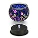 Dawhud Direct Solar Powered Mosaic Glass LED Outdoor Decorative Table Light (Iridescent Blue)