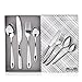 Silverware Flatware Cutlery Set, Stainless Steel Utensils Service for 2, Include Knife/Fork/Spoon, Mirror Polished, Dishwasher Safe(8 Pieces)
