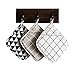Baker Boutique Cotton Square Pot Holders Jar Opener Coasters Spoon Rest Set of 3 Non Slip Flexible Durable Hot Pads