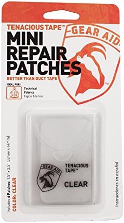 Gear Aid Tenacious Tape Technical Fabric Mini Repair Patches Clear