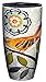 Bird and Flower Bliss Ceramic Travel Coffee Mug 17oz