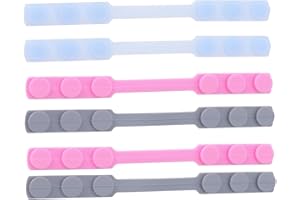 GARVALON Adjustable Silicone Mask Hooks 6pcs Set Anti-pain Ear Strap Extenders Reusable Face Mask Accessories for Daily Use R
