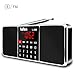 LEFON Multifunction AM FM Radio Bluetooth Wireless Speaker MP3 Music Player Support TF Card / USB Disk, LED Screen Display, Setting Timing Shutdown Function ( Black-Upgraded Version )
