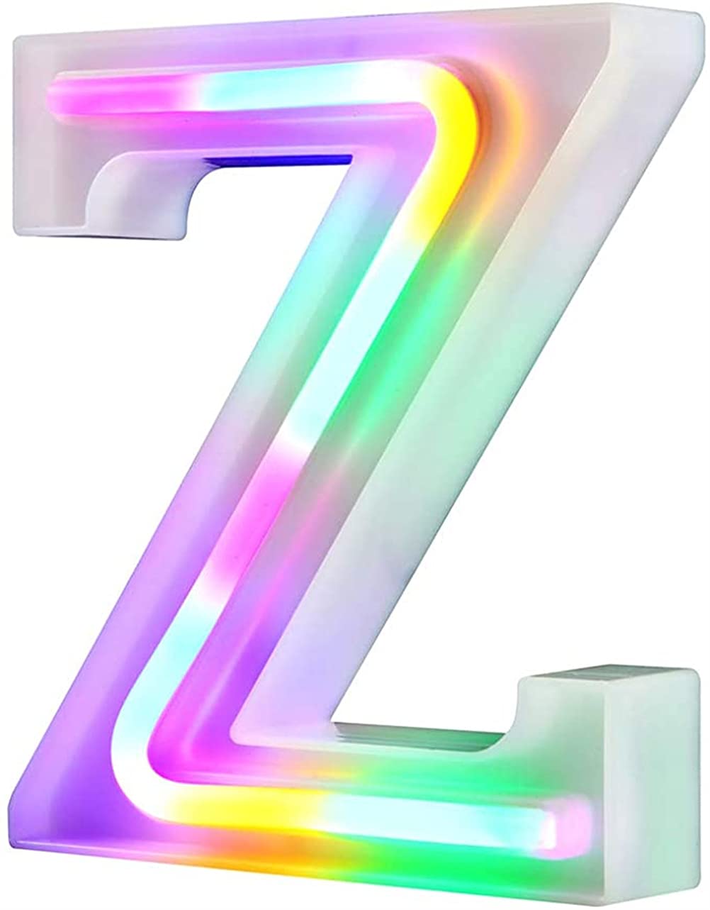 Nordstylee LED Light Up Letters, Neon Light Up Letters for Wall Birthday Party Christmas Wedding Decoration Colorful Letters (Z) — image 1