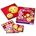Hallmark Valentines Day Cards and Mailbox for Kids School Classroom Exchange, Emoticons (1 Box, 32 Valentine Cards, 35 Stickers, 1 Teacher Card)