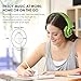 AUSDOM Lightweight Over-Ear Wired HiFi Stereo Headphones with Built-in Mic Comfortable Leather Earphones Noise Isolating Adjustable Deep Bass for iPhone iPod iPad Macbook MP3 Smartphones Laptop- Green
