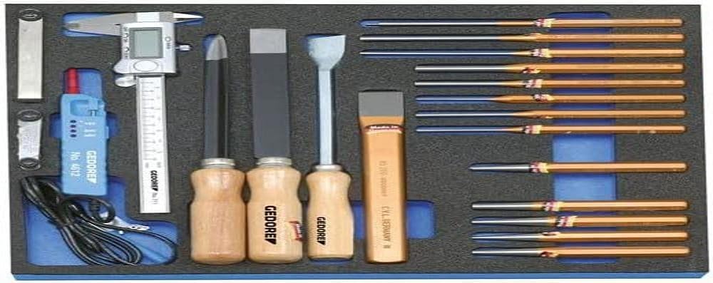 GEDORE 2005 CT2-119 Tool Assortment in Check Tool Module, 22 Pieces, 1 Piece