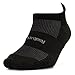 Feetures High Performance Max Cushion Ankle Sock - No Show Socks for Women & Men with Heel Tab - Black, XL (1 Pair)