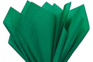 A1 Bakery Supplies Emerald Green Tissue Paper 15 Inch X 20 Inch - 100 Sheets Premium Tissue Paper Made in USA