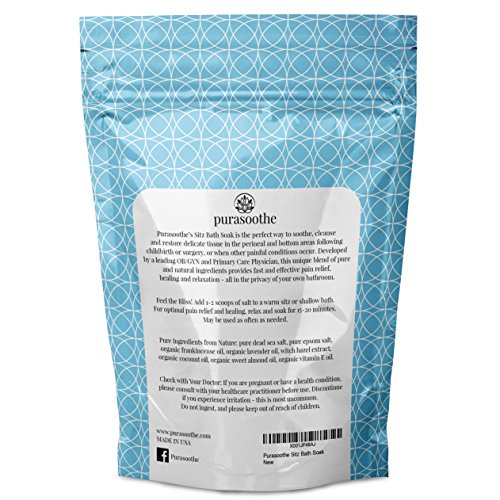 Sitz Bath Salt USA Produced Natural Hemorrhoid and Postpartum Care