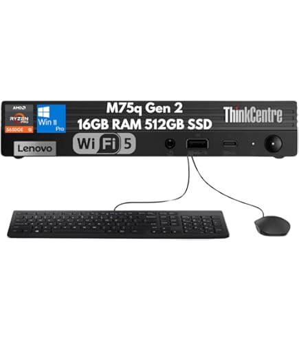 Amazon.com: Lenovo ThinkCentre M75q Gen 2 11JN0089US Desktop