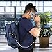 Porseme Water Resistant Polyester Laptop Backpack on USB Charging Port (Blue)