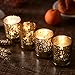 Votive Candle Holder-Set of 12 Wedding Centerpieces for Table, Mercury Glass Tealight Candle Holders Bulk for Birthday |Party |Home Decoration (Gold-1)