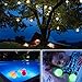 LED Ball Light 3-inch Waterproof Floating Pool Lights, 6 Pack Color Changing Mood Light Garden Decorative Orb Balls, Light Up Centerpiece Ball Lamps Nightlights for Christmas Indoor Outdoor Decoration