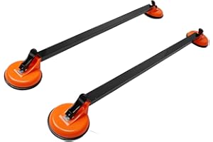 Car Luggage Rack 2 Pcs 36.22 Inch Car Roof Rack Cross Bars Square Steel Tube Suction Mount Rooftop Cargo Luggage Carrier Univ