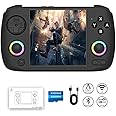 Ayhgicxt RG CubeXX Retro Handheld Game Console with 3.95-inch IPS Screen RGB Lighting 64G TF Card Linux System and 3800mAh Battery Supports 5G WiFi Bluetooth 4.2 black
