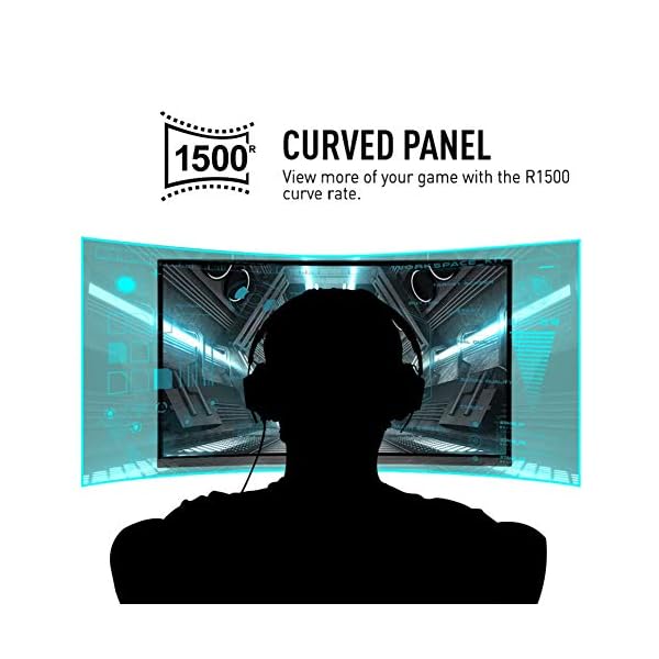 MSI Optix G27CQ4 Curved Gaming Monitor - 27 Inch, 16:9 WQHD (2560 x 1440), 1440p, 2K, VA, 165Hz, 1ms, 1500R, FreeSync…