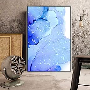 Framed Canvas Wall Art for Living Room, Bedroom Organic Pastel Abstract XVIII Canvas Prints for Home Decoration Ready to Hang - 16x24 inches