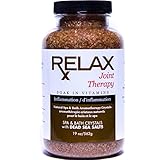 Joint Therapy Bath Crystals -19 Oz- Therapeutic Natural Salts & Minerals to Relax Aches, Pains, & Inflammation for Hot Tub