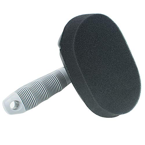 JSCARLIFE Ultimate Tire Brush | Auto Detailing Brush | Tire Cleaning Brush for Tires and Wheels | Tire Dressing Applicator | Car Tire Brush |Car Care (Black) - Thumbnail 2