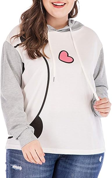 plus size panda hoodie