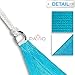 Patio Paradise 20' x 20' x 20' Sun Shade Sail Triangle Canopy Shade Cloth Fabric Sunlight Block Patio Pergola Cover HDPE Deck Awning for Outdoor Backyard Roof Shading, Turquoise