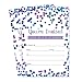 Purple Confetti Party Invitations (15 Guests) Baby Shower - Graduation - Luncheon - Girls Birthday – Housewarming - Fill In Abstract Style - Blank Invite Cards and Envelope Set DIY