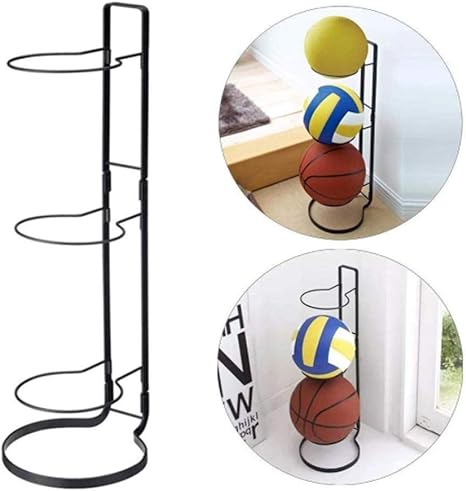 Kappha 3 Stapel Ball Rack Basketball Halter Metallstander Sport Ball Rack Display Ball Halter Fur Basketball Fussball Fussball Volleyball Ubung Ball Medizin Ball Amazon De Kuche Haushalt