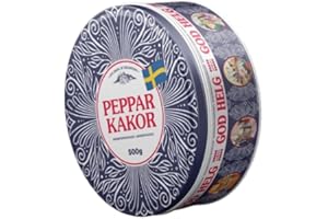 GOODSCIOUS Nyakers Pepparkakor Swedish Ginger Snaps in God Helg Good Weekend Tin Can - Aroma Packed Ginger Cookies Traditionally Baked in Sweden - Original & Old Fashioned Gingersnap Cookies (17.64 oz)