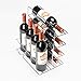AKDY 20 Bottle Touch Panel Single Zone Chrome Wire Standing Shelves Freestanding Compressor Key Lock Black Wine Cooler