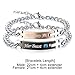 GAGAFEEL His Only Her One Couple Cuff Wrist Bracelet Stainless Steel Chain Anniversary Gift for Lover