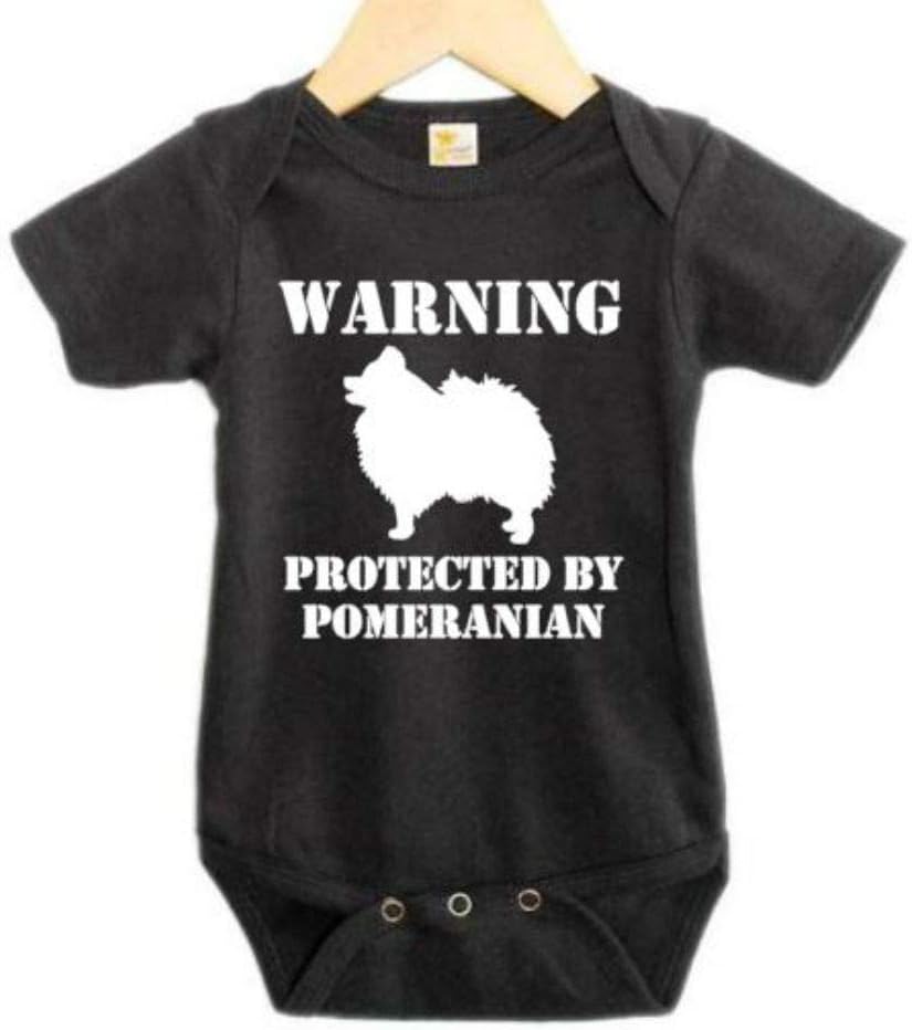 Ebenezer Fire Warning Protected by/Pomeranian Onesie/Unisex Baby Bodysuit