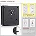USB Wall Outlet Surge Protector, 4 USB Charging Ports (5V/4.2A), 3 AC Outlets and 2 Slide-Out Phone Holders, 15A/125V/1875W, ETL Listed, Black