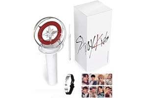 miuhuy Stray Kids Lightstick, Cheering Lights for Concert Light Sticks with Merch Bracelets and 8 Photocards Stray Kids Accessories
