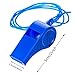 Mudder 40 Pieces Plastic Whistles with Lanyards for Party Sports, 5 Colors