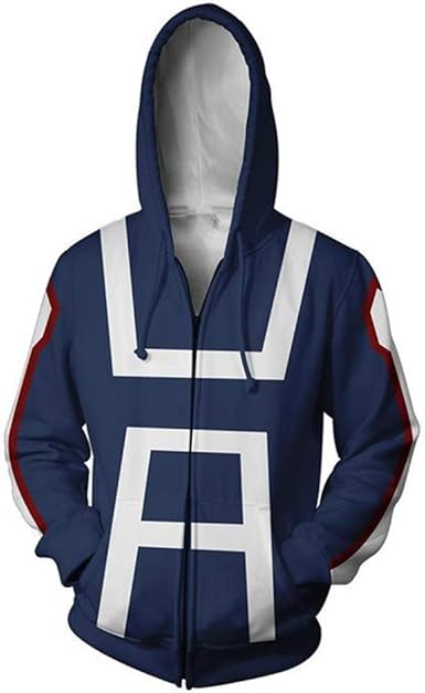 COSAUG My Hero Academia Zipper Hoodie 