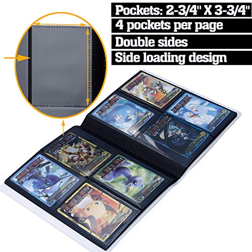 Trading Card Binder Sleeves Standard Size Card Collection Mini Binder