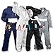 Sanabul Future Legends BJJ Gi for Kids Jiu Jitsu Gi Kimono for Children Youth Preshrunk Fabric & BJJ White Belt Included - White/Red, K2