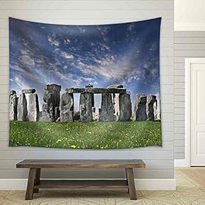 Mysterious Stonehenge in UK - Fabric Wall Tapestry Home Decor - 51x60 inches