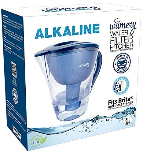 Alkaline Water Pitcher 8 cups.  Filters and Increases tap wa